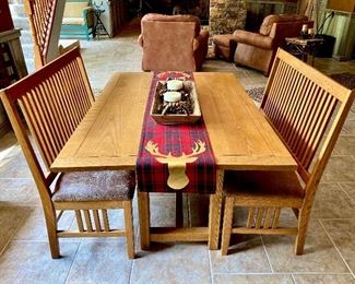Table and chairs
