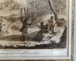 Pair of 18th Century Claude Boydell Mezzotint Prints after Drawings by Claude Lorrain - French Matted
14 1/2" H x 16 1/" w Asking $250 pair