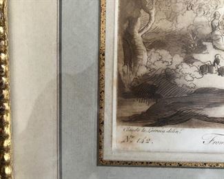 Pair of 18th Century Claude Boydell Mezzotint Prints after Drawings by Claude Lorrain - French Matted
14 1/2" H x 16 1/" w Asking $250 pair
