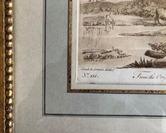 Pair of 18th Century Claude Boydell Mezzotint Prints after Drawings by Claude Lorrain - French Matted
14 1/2" H x 16 1/" w Asking $250 pair