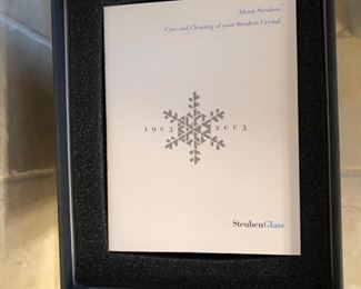 Steuben Yearling Horse Crystal Sculpture - New in Box
#8985 By Taf Lebel Schaefer, 4 ½”h x 5 ½” l Asking $400