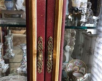 Custom Asian Style Lighted Curio Cabinet, red & gold
84” x 35 ¾” w x 19”d Asking $950 (contents not for sale)