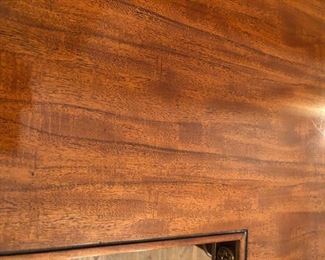 Hickory Chair “Kira” Walnut Console Table with faux bamboo legs
32 ¼”h x 59 ½”w x 19”d
Asking $450