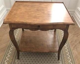 Minton-Spidell French Table with lower shelf & drawer
26”h x 28”w x 23”d Asking $650