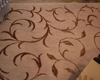 Area rug, 9’ x 12’, Velvet Vine in relief design
Condition: one 2” fade spot, pictured in closeup Asking $450