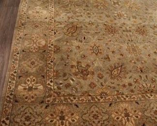 Pakistani hand made rug, sage green ground, 8’ x 10’ Asking $900