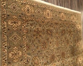 Pakistani hand made rug, sage green ground, 8’ x 10’ Asking $900