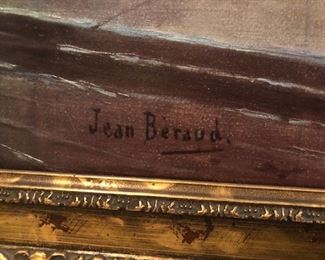 “Outside the Vaudeville”, Giclee on canvas Reproduction Jean Beraud French Theater Scene
44" W X 32" L Asking $100