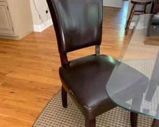 4 LEATHER CHAIRS $200