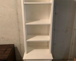 White Shelf and Drawer West Elm Cabinet $145