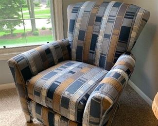 Custom upholstered Flexsteel armchair (33”W x 27”D x 37”H) - $450 or best offer