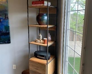 West Elm shelf with cabinet (17”W x 16”D x 83”H) - $750 or best offer