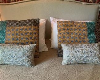Custom linens & pillows - $75 or best offer 
