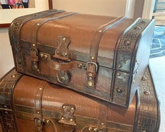 Decorative luggage (20”W x 15 x D x 9”H) (16”W x 12”D x 7”) - $50 or best offer 