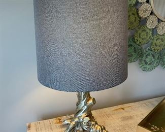 Metal tree branch table lamp (25”H) - $60 or best offer 