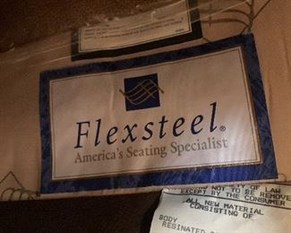 Flexsteel upholstered armchair (38”W x 36”D x 32”H) - $500 or best offer