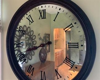 Uttermost mirrored wall clock (28”) - $350 or best offer
