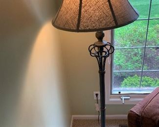 Custom floor lamp (67”H) - $125 or best offer
