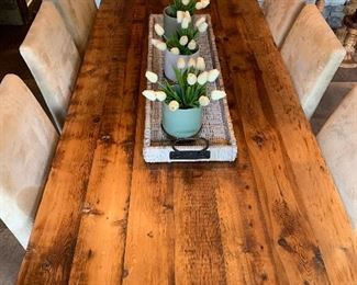 Custom reclaimed wood dining table (84”W x 36”D x 30”H) - $750 or best offer
