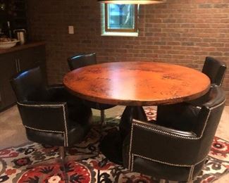 Arhaus copper top dining table - $3,000 or best offer 