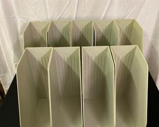 4'' Wide Periodical Hanging/Desktop Bins - 11 in Lot (2 are not shown) https://ctbids.com/#!/description/share/413073