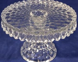 Lot# 1 - Fostoria glass cake stand