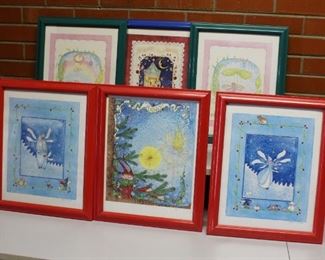 Fairy Insect framed art	
Spring and Winter. In plastic frames. Signed by Lisa Popoff. 6 in lot.