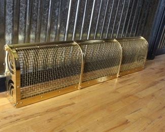 Brass base board heater cover