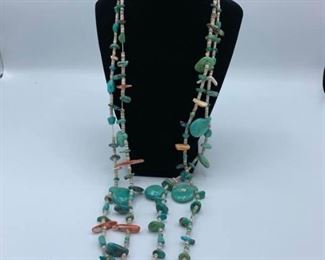 Long Vintage Double Strand Heishi