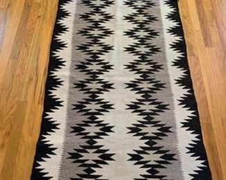 RARE Vintage Double Navajo Saddle Blanket Rug