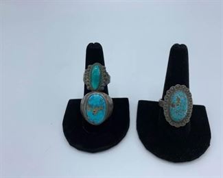 Vintage Turquoise Rings