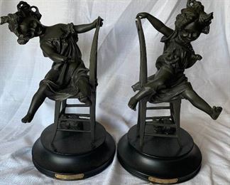 2 Joli Chat sculptures by Franz Iffland https://ctbids.com/#!/description/share/409596