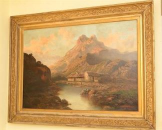 **RARE** JOHN CALIFANO ORIGINAL OIL PAINTING MOUNTAIN LANDSCAPE https://ctbids.com/#!/description/share/409622