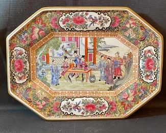 	Asian Item 19	
Asian decorative platter 14" x 10"; Note: see photos for marks