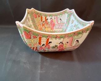	Asian Item 38	
9" square decorative bowl;