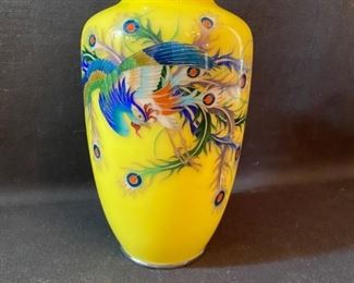 Asian Item 41	
7" Ming yellow Japanese vase; 