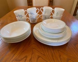 Dish set 1	
8- dinner, 7-salad, 7- bowls, 8- tea cups 8- saucers;