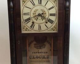 1800s CHAUNCEY BOARDMAN & JOSEPH WELLS CLOCK