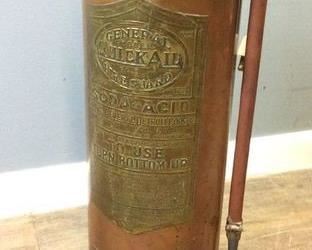 ANTIQUE CONVERTED FIRE EXTINGUISHER LAMP