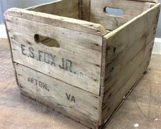 VINTAGE AFTON VA. WOODEN BOX