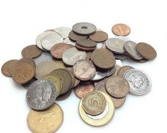 FOREIGN COIN COLLECTION, PENCE