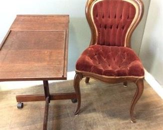 VTG. CHAIR w TRAY