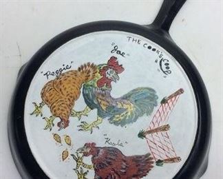 CAST IRON HAND PAINTED COOKS COOP