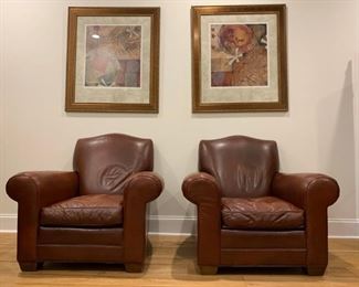 Leather Club Chairs. Find the FULL LISTING, Prices and MAKE AN OFFER, on our website, www.huntestatesales.com 