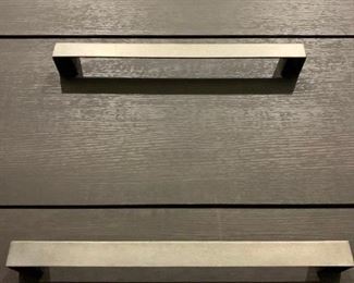 Modern Chest of Drawers with Brushed Steel Frame. Find the FULL LISTING, Prices and MAKE AN OFFER, on our website, www.huntestatesales.com 