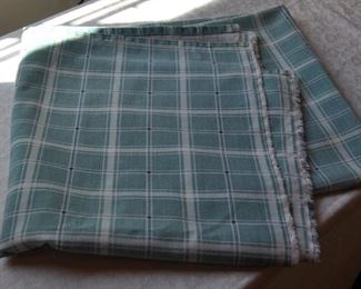 Swedish type check cloth, edged for table cover. $26.00