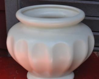 Matte white vase/planter, vintage $22.00.