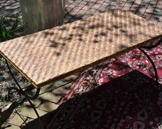 Folding porch/ patio coffee table. Easy storage, $30.00