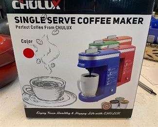 New Chulux Single serve coffee maker !! New 