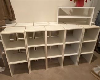 organizing shelves, there are 12 of the uprights and 3 of the long  $5 each 